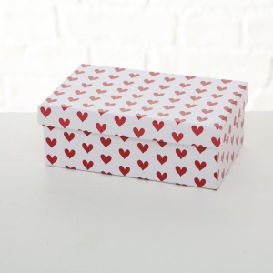 Коробка подарункова Lola H = 6,5 см, червоний, екскл.дизайн