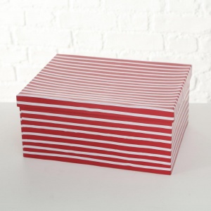 Коробка подарункова Lola H = 14см, червоний, екскл.дизайн